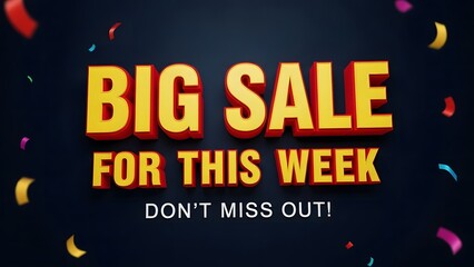 Eye-catching digital banner promoting an exclusive, limited-time sales event happening this week, highlighting special offers and discounts for immediate customer engagement