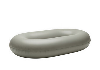 Inflatable oval air cushion isolated on transparent background