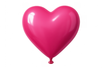 Pink heart balloon for valentine's day celebration