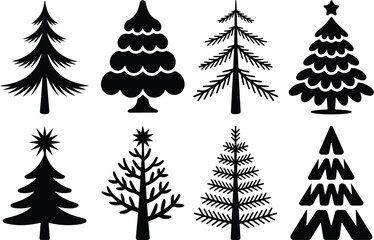 Christmas Tree Icon Set Christmas Tree Icon SetXmas Pine Tree Icon Pack