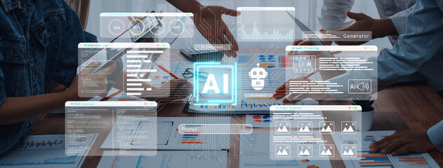 AI assistant dashboard for code, media, and image generation with performance analytics and chatbot modules Parse
