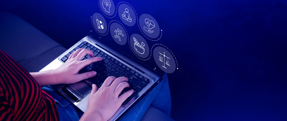 Wellness longevity and Holistic Concept. health care, including mental wellbeing, fitness,...