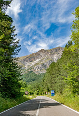 Mountain Road Panorama Toward Forca di Presta