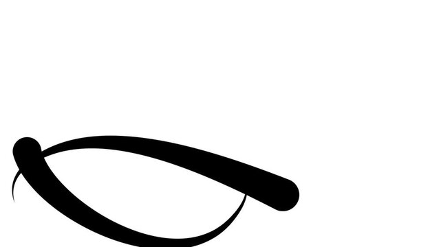 Abstract Black and White Graphic Design Element.