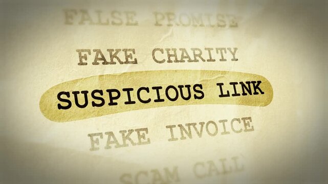 Suspicious Link Text Highlight Animation &ndash; Documentary Style Effect