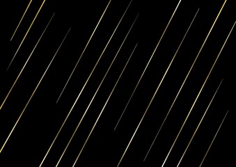 Elegant black and gold diagonal line background 
