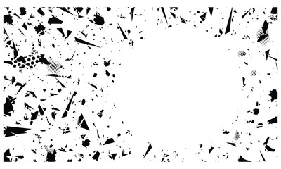 Texture black grunge vector art background on white background