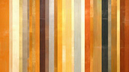 minimalist abstract with vertical stripes in warm wood tones and brushed metal, subtle texture, calm and sophisticated