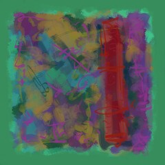 Fototapeta premium Abstract image for printing. Picture for modern interiors. The picture is painted by hand on a tablet.