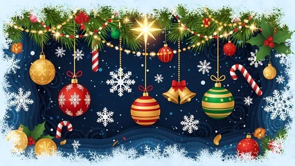 Twinkling Traditions - A Garland of Holiday Cheer