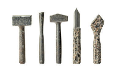 Macro shot of essential masonry hand tools highlighting craftsmanship and industrial quality for construction tasks