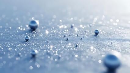 water drops on blue background