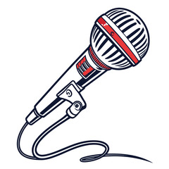 An image of a microphone vector design on a white background 