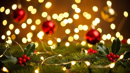 christmas tree decorations background