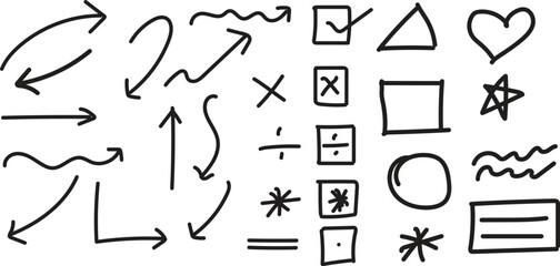 hand drawn doodle design on white background