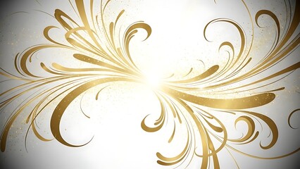 abstract background with golden ornament