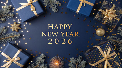 Royal Blue Giftframe New Year 2026