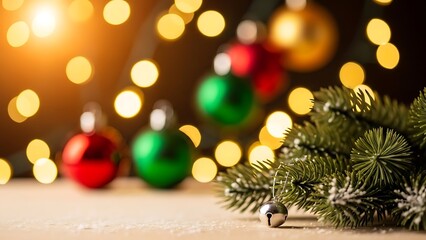 christmas tree and decorations background