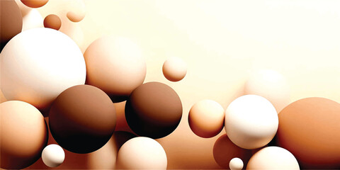 Floating Cocoa Spheres background