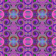 Psychedelic Colorful Swirt Pattern - Vibrant Abstract.
