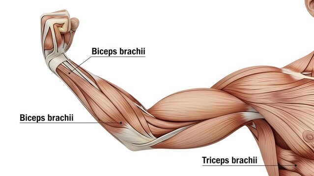 Arm Muscle Anatomy &ndash; Ultra Realistic Biceps & Triceps Diagram