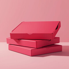 blank packaging red in pink box set