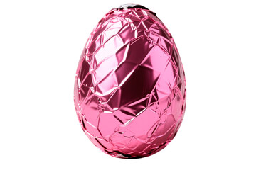 chocolate egg in purple foil