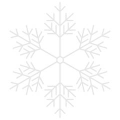 A snowflake christmas sign vector