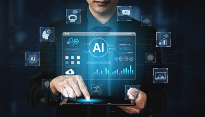 A user interface for a generative AI platform. This technology uses machine learning to create new digital content, automate tasks, and provide intelligent solutions. Fermion