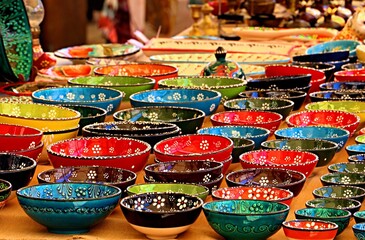 Handmade ceramics, bright original works , national Armenian motifs in modeling and coloring