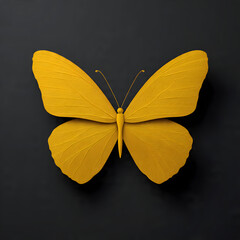 &ldquo;Golden Butterfly with black background