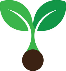 Plant logo symbol, Vector Art, Icons, and Graphics for designers