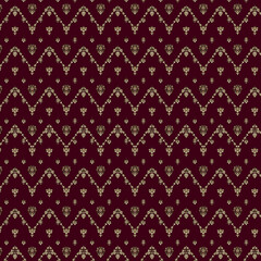 Scandinavian seamless pattern vector motif brown, black, and white