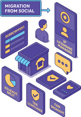  Creator-Owned Platform Onboarding Hub &mdash; Subscription & Licensing UI Vector