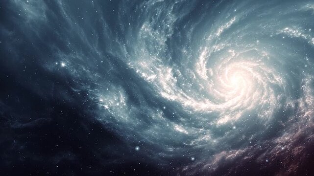 Concept video ofa spiral galaxy. Deep space concept background video