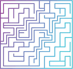 Abstract geometric maze background vector illustration of a seamless labyrinth pattern for design, wall texture, and puzzle challenge concept