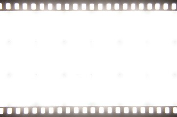 Fototapeta premium Film Strip Border on Black Background