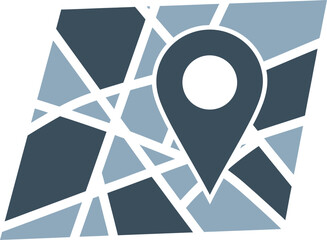 Navigating New Frontiers: An emblem of navigation, this illustration showcases a stylized map interwoven with a location pin, symbolizing exploration and direction. It could represent travel.