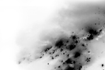 abstract grunge fire dust background isolated on transparent background