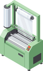 Industrial Packaging Machine: An automated packaging machine, symbolizing efficiency and precision, is poised to streamline processes within a modern factory setting.