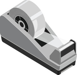 Sticky Solution: An image of a tape dispenser, showcasing a roll of tape ready to be used, symbolizing the solution for wrapping, attaching, and the easy to stick tool.