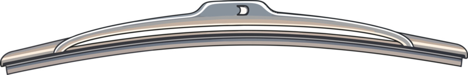 Windshield Wiper: This image features the sleek, curved blade of a windshield wiper, capturing its essential design and functionality.