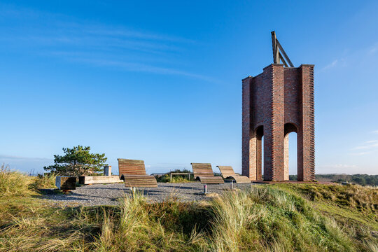 Kap (the cape), a landmark for shipping and symbol of the East Frisian island of Norderney, Germany