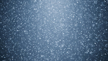 Obraz premium Falling particles in a blue space: Captured by the camera, and creating a sense of wonder. Perfect for backgrounds or abstract concepts.