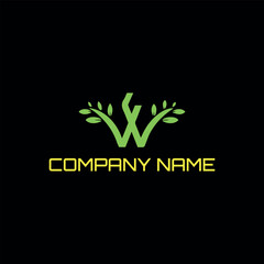 letters wf or fw text logo design vector