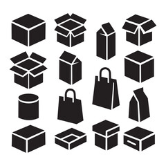  Packaging & Box Icons Set