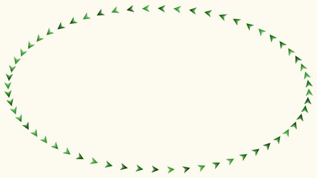 Pine branch wreath border, traditional Christmas vector frame with gold