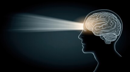 Obraz premium Abstract visual showing conscious awareness of thoughts and mental adjustments.