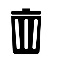 Dustbin / Trash Bin Vector – Waste Management and Garbage Disposal Icon