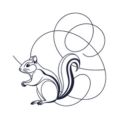 Mono-Line Maze Creature